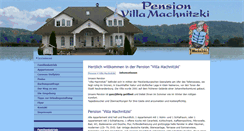 Desktop Screenshot of pensionsvilla-machnitzki.de