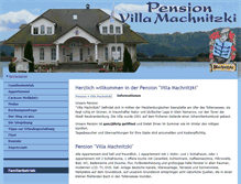 Tablet Screenshot of pensionsvilla-machnitzki.de